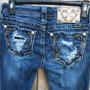 Miss me western style destructed skinny jeans